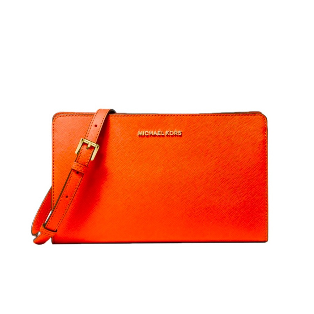 Michael Kors - Jet Set Travel Large Crossbody Clutch | Clementine